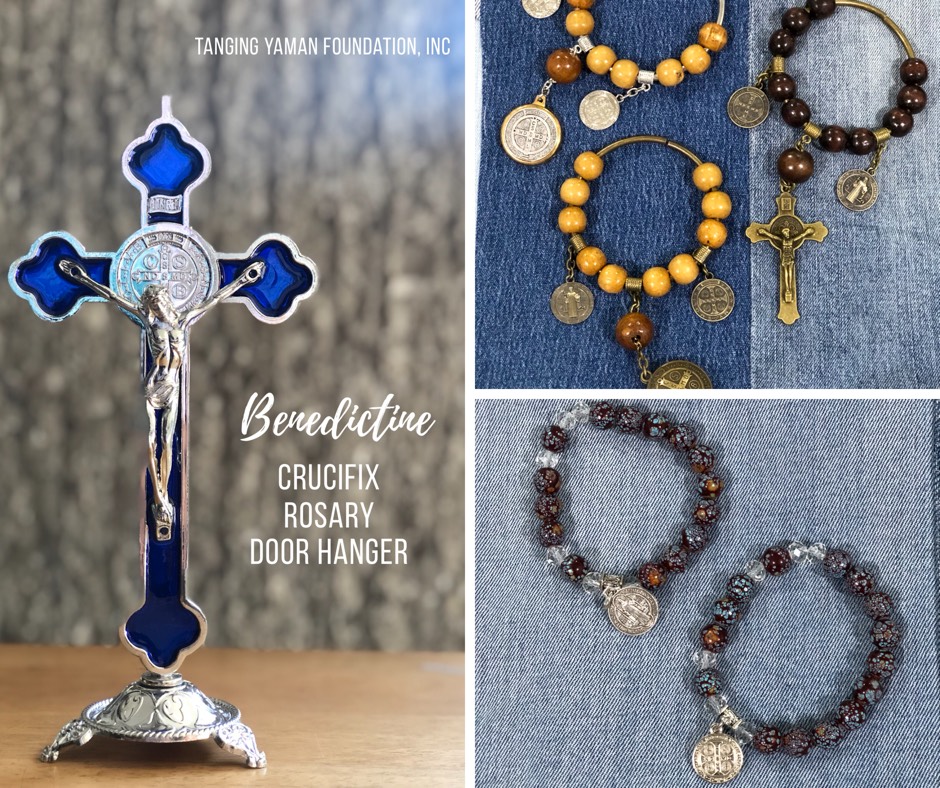 Benedictine Cross Bracelet